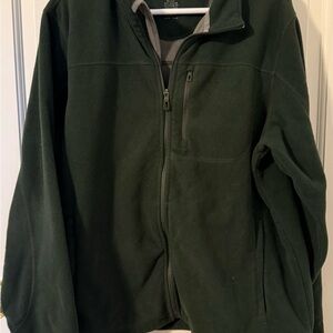 L.L. Bean Men's Dark Green Fleece Jacket